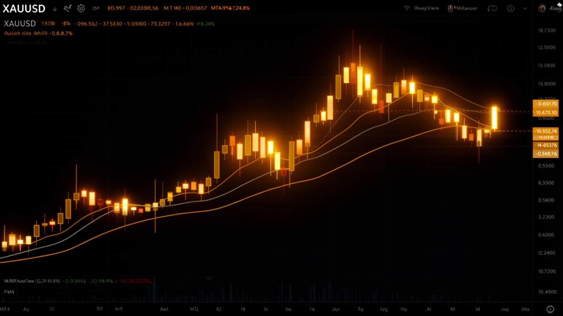 Live XAUUSD gold trading chart